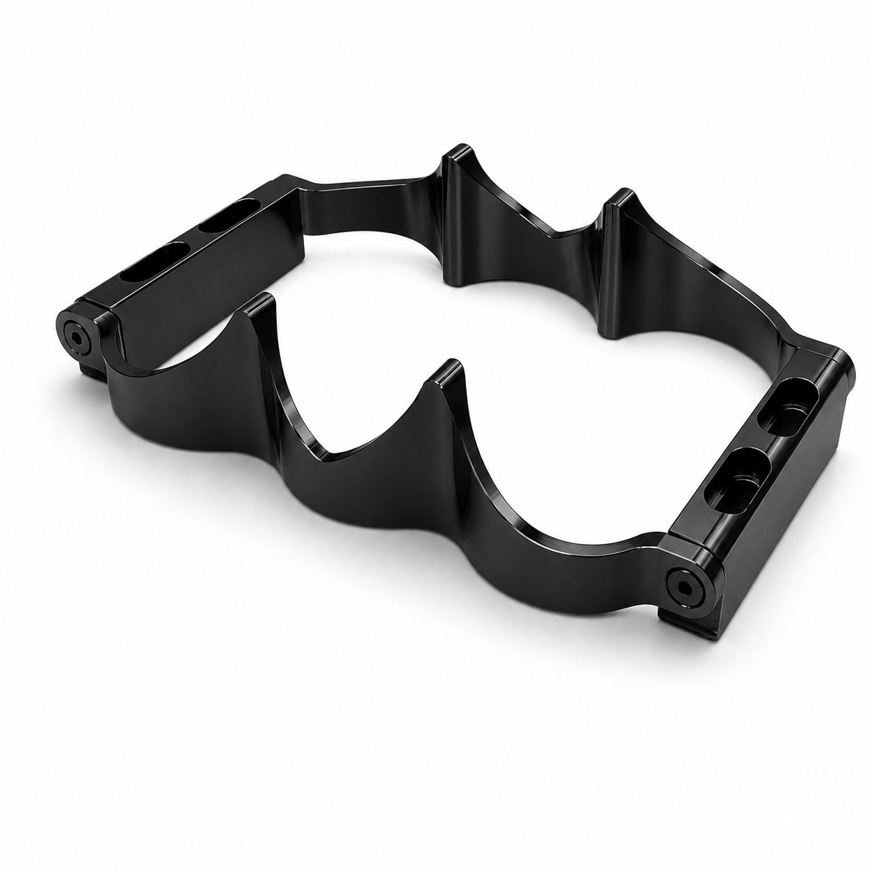 Motor Sports 12 Volt OPTIMA Battery Tray - Billet BLACK 452212B - Granatelli Motor Sports