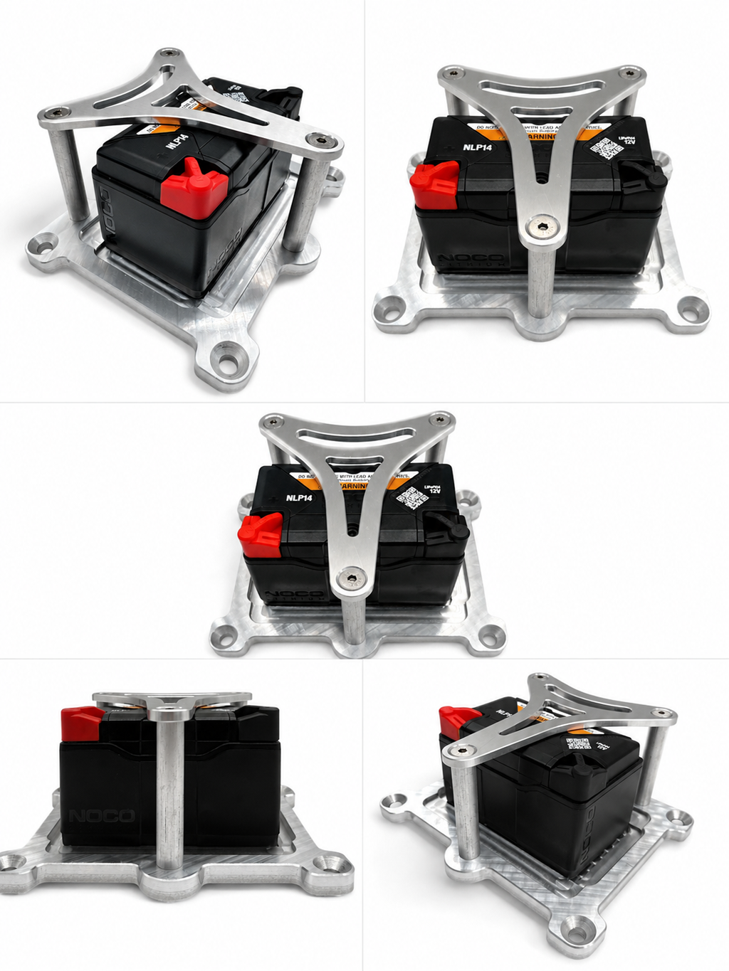 Billet Aluminum Battery Tray for NOCO NLP14 Group 14 – 452214 - Granatelli Motor Sports