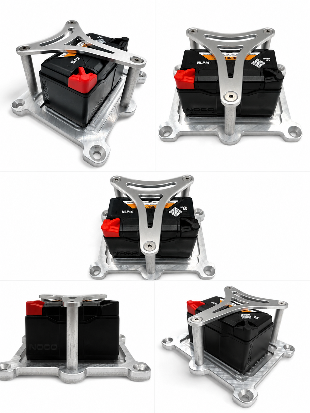 Billet Aluminum Battery Tray for NOCO NLP14 Group 14 – 452214 - Granatelli Motor Sports