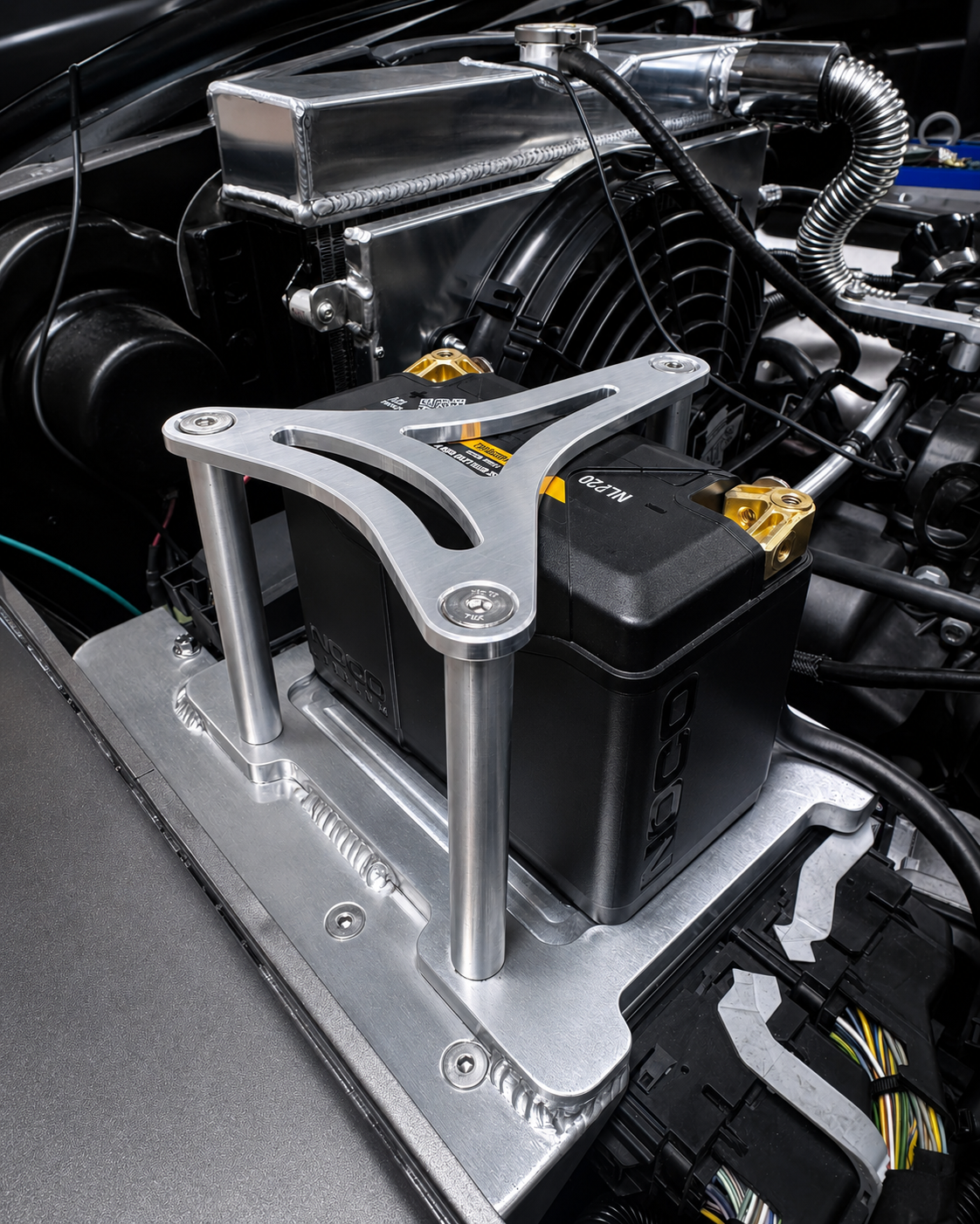 Billet Aluminum Battery Tray for NOCO NLP20 Group 20 – 452215 - Granatelli Motor Sports