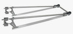 Bolt-On Dual Wheelie Bar Kit – 44" Drag Racing Wheelie Bars - GMWB19 - Granatelli Motor Sports