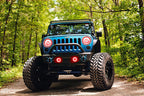 Oracle 07-17 Jeep Wrangler LED Fog Light Halo Kit - Red