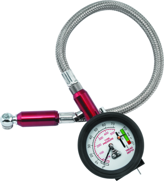 BikeMaster Tire Gauge 2-1 0-60 PSI