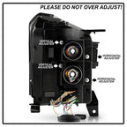 Spyder 15-20 GMC Yukon  Halogen Model Only Projector Headlights - Black (PRO-YD-GY15HALSI-SBSEQ-BK)