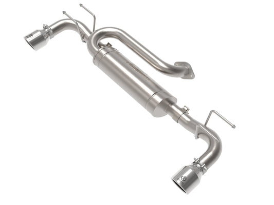 aFe 19-22 Mazda 3 L4 2.5L Takeda 3in to 2-1/2in 304 Stainless Steel Axle-Back Exhaust w/Polished Tip