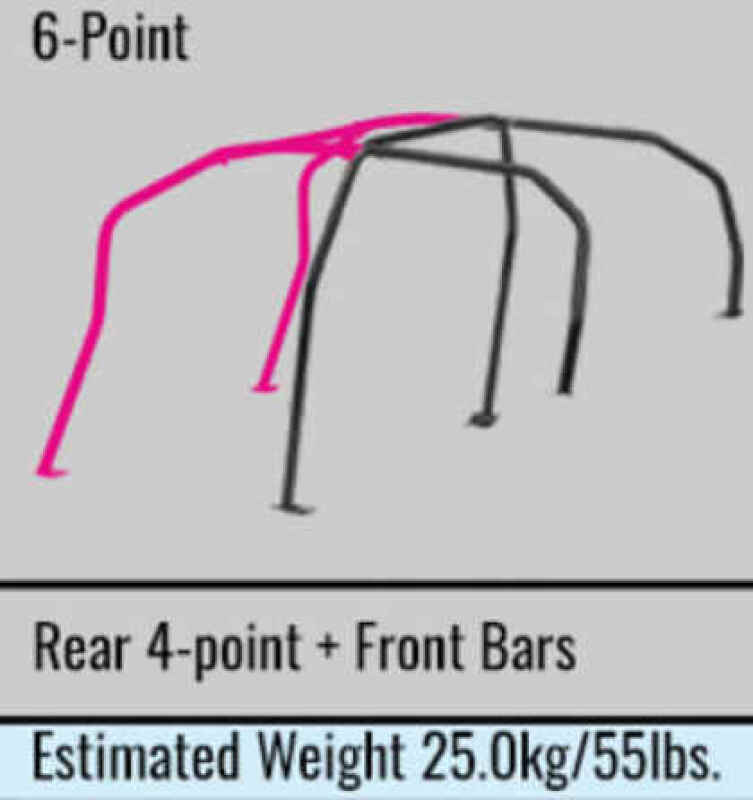 Cusco Steel Roll Cage 6 Point 4 Passenger Escape Dash 2015 Subaru WRX / STI (S/O / No Cancel)