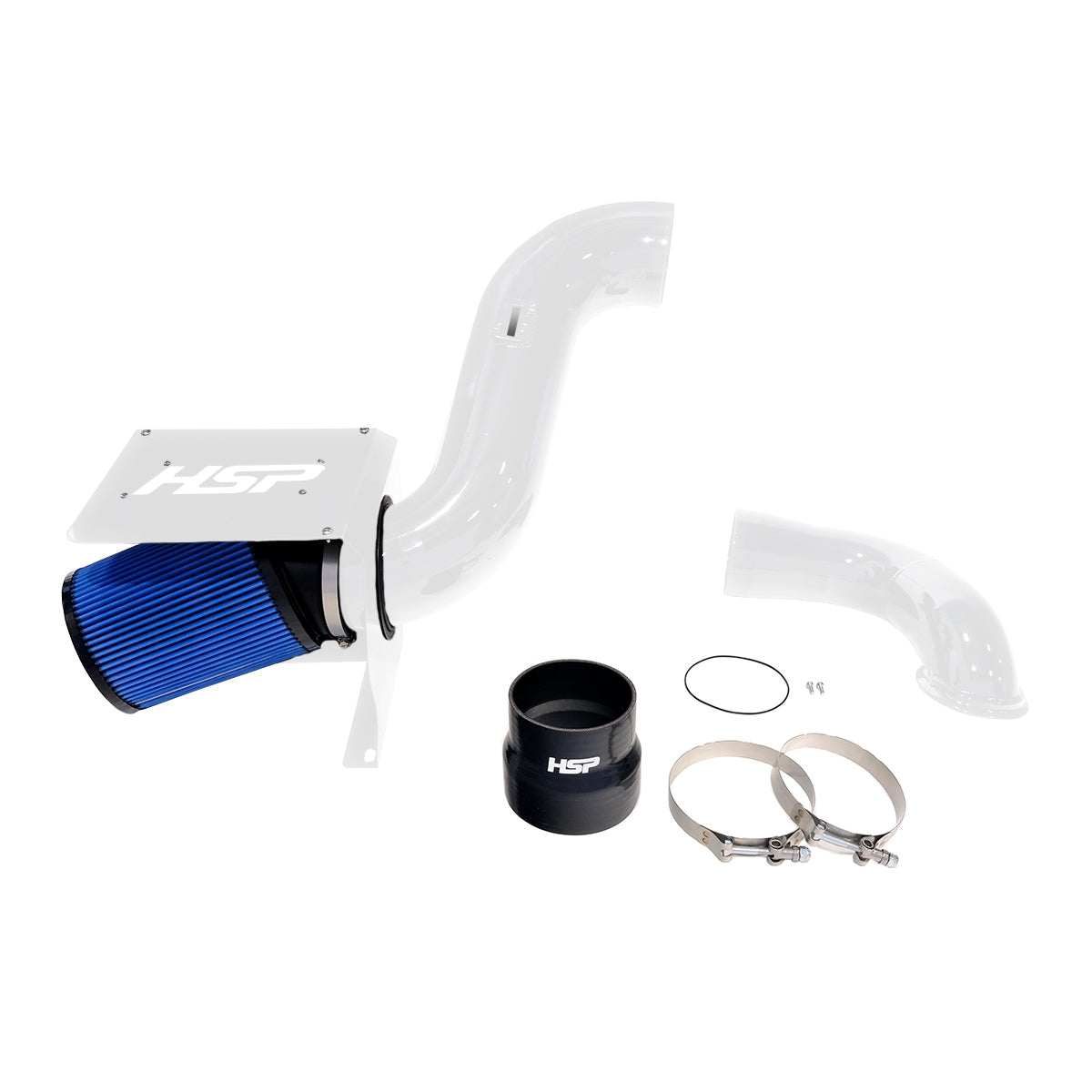 2007.5-2010 Silverado/Sierra 2500/3500 Cold Air Intake Bundle Polar White HSP