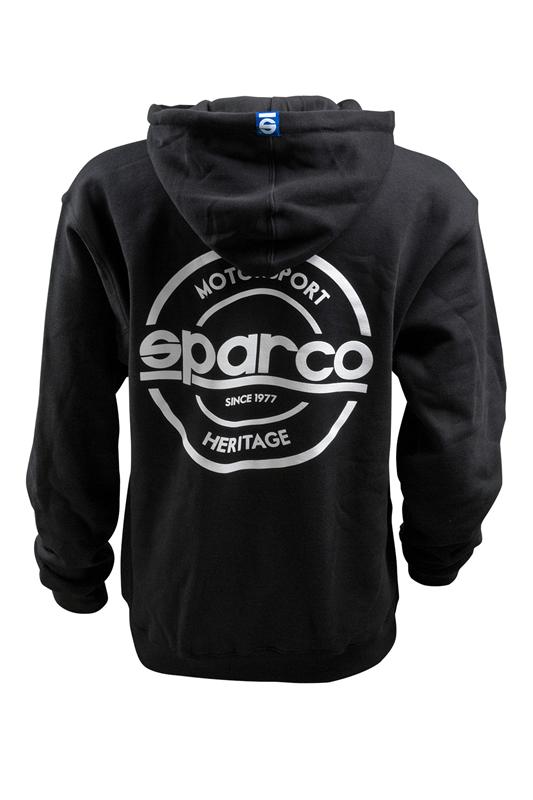 Sparco Sweatshirt Hooded S-Seal Blk Med