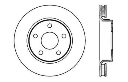 StopTech 07-13 Jeep Wrangler Slotted & Drilled Left Front Rotor