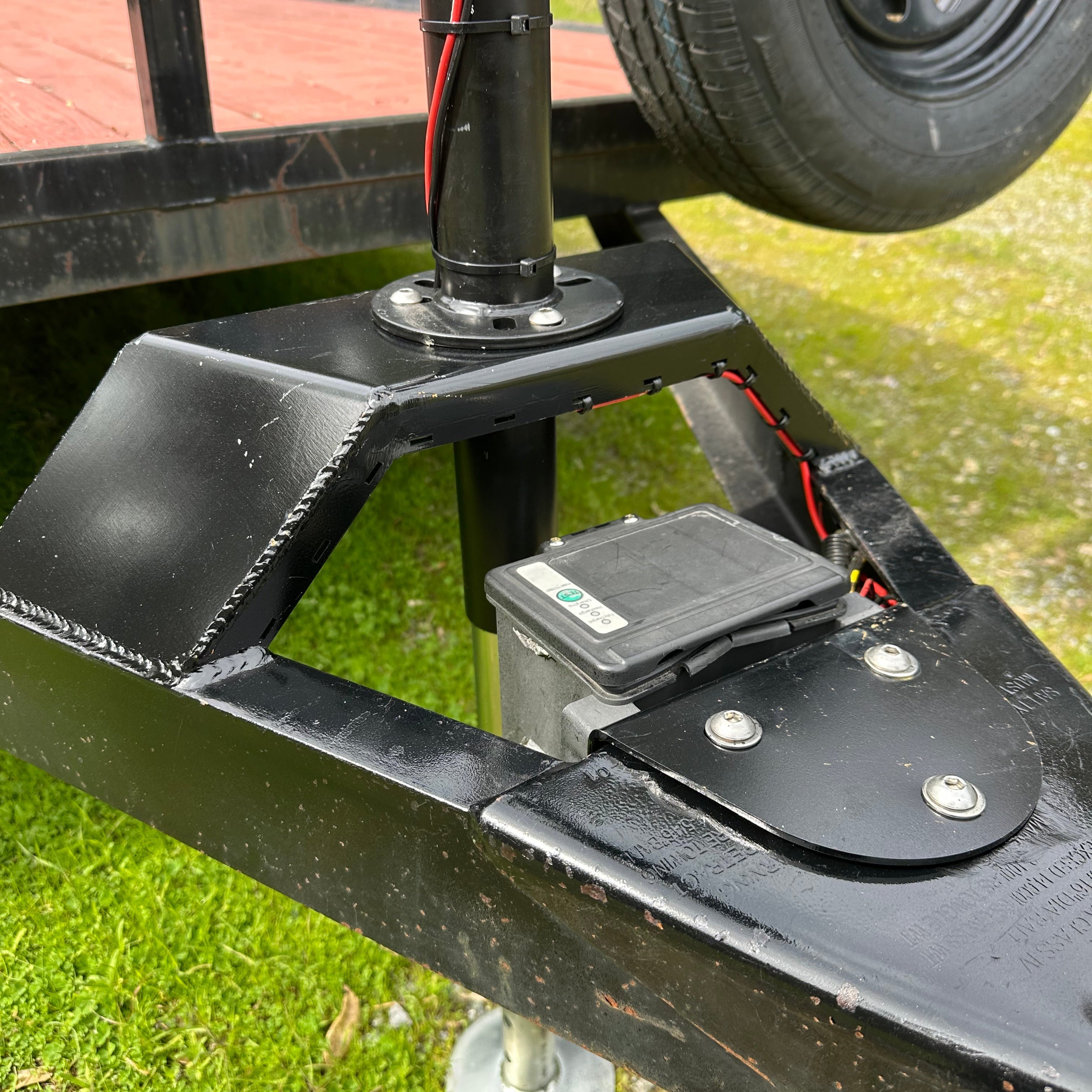 Trailer Tongue Jack Heavy Duty Relocation Mount By Gatekeeper Off-Road