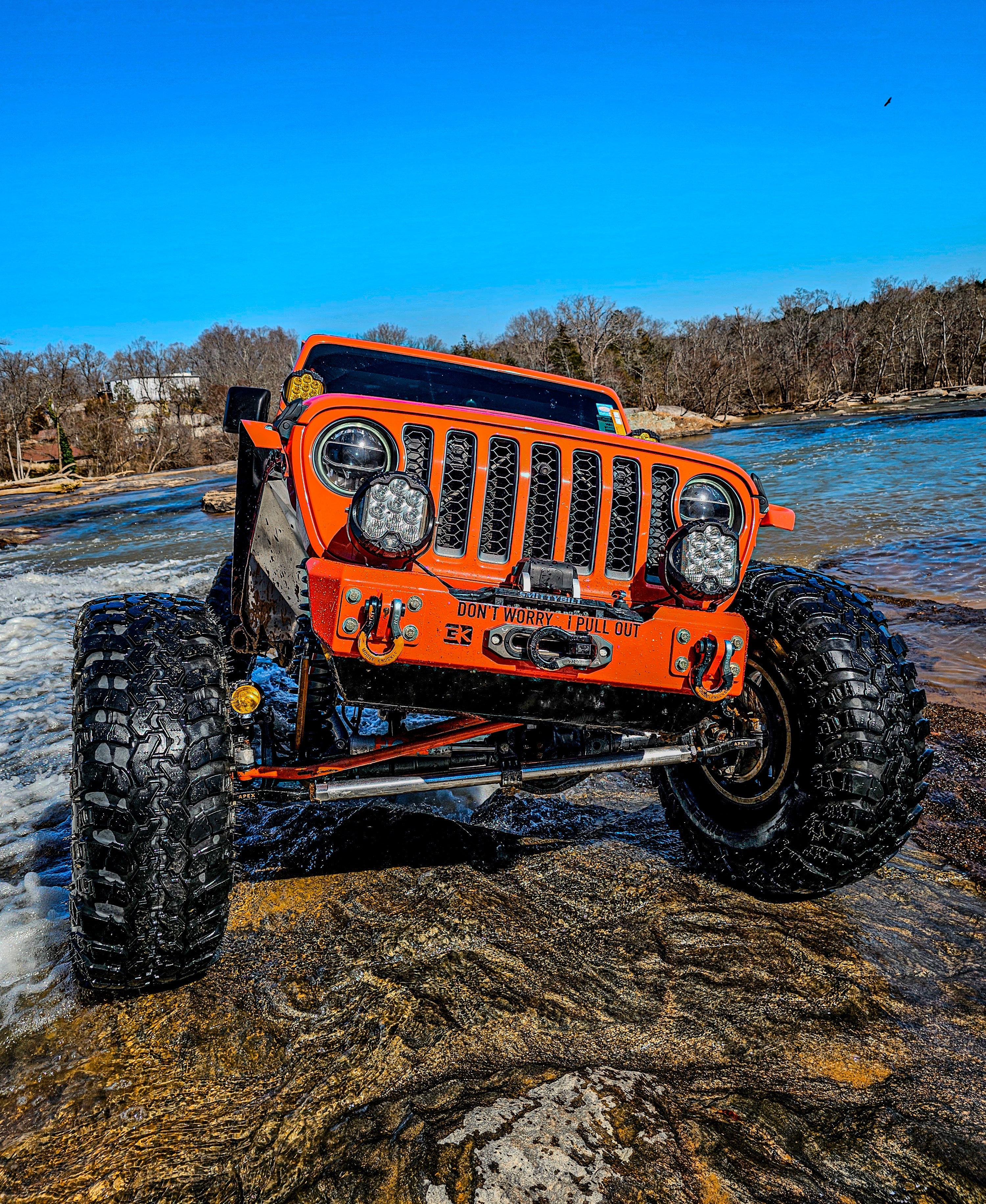 Gauntlet Front Bumper w/Winch Plate for Jeep JL/JT  (2018-2024) By Gatekeeper Off-Road