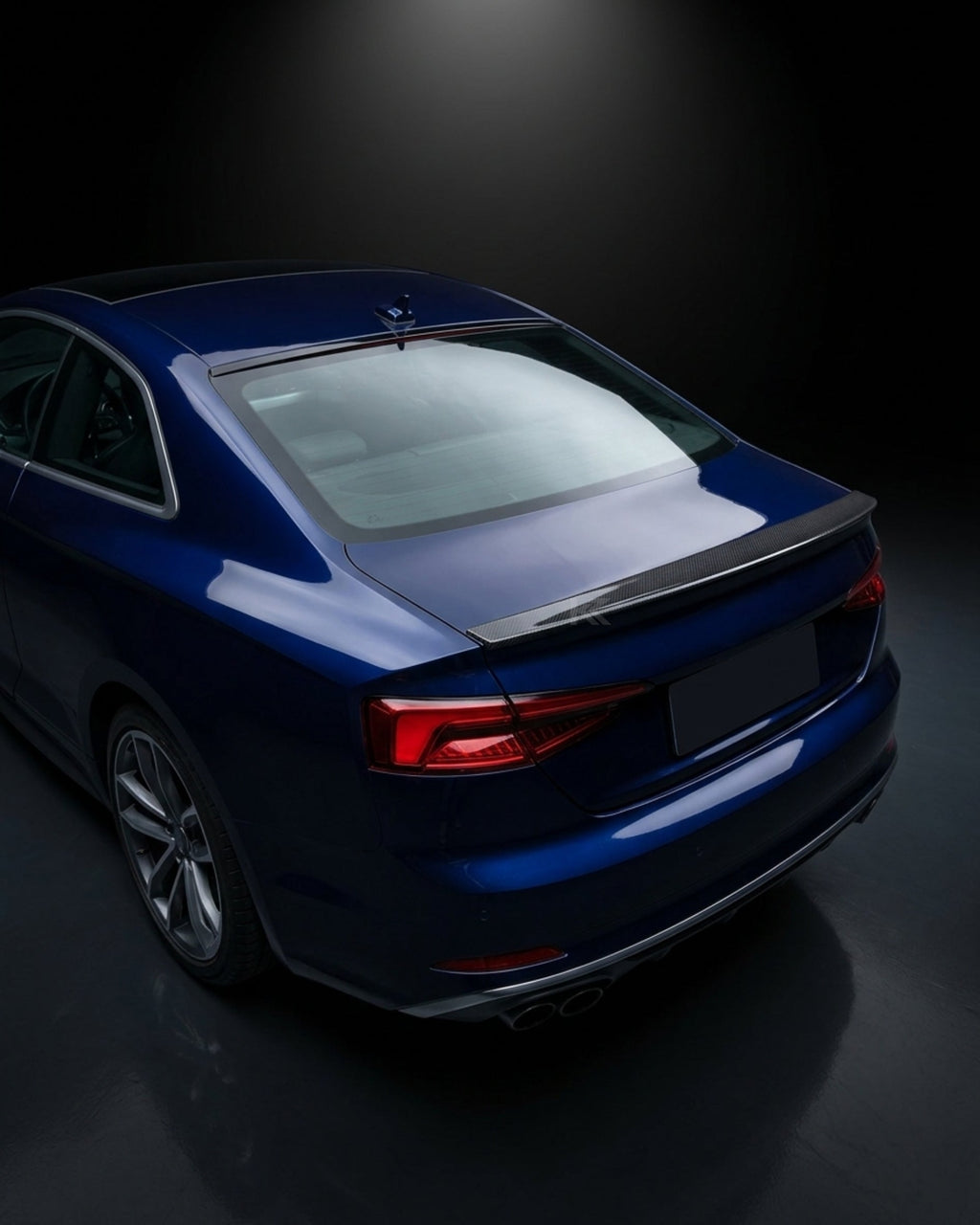 Audi A5 S-Line / S5 / RS5 B9 Coupe Carbon Fiber RS5-H Style Ducktail Rear Trunk Spoiler 2017 - 2022