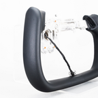 Heated Black Leather Yoke Steering Wheel for Tesla Model Y 2025+ Juniper