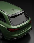 Audi RS4 B9 Dry Carbon Fiber Gloss Black Rear Window Wing Spoiler 3K Twill 2017 - 2024