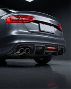 Audi A4 B8 S-Line / S4 Sedan Carbon Fiber Rear Bumper Lip With Brake Light 2008 - 2012