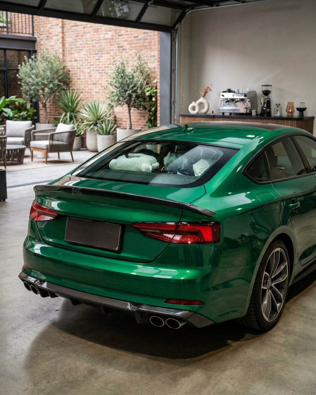 Audi A5 / S5 B9 Sportback Carbon Fiber Rear Spoiler – 3-Piece S5 Style (2017–2019)
