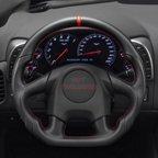 Full Leather Steering Wheel for Chevrolet Corvette C6 2005 4-Spoke with Red/Black Center Line (Non-Heated)