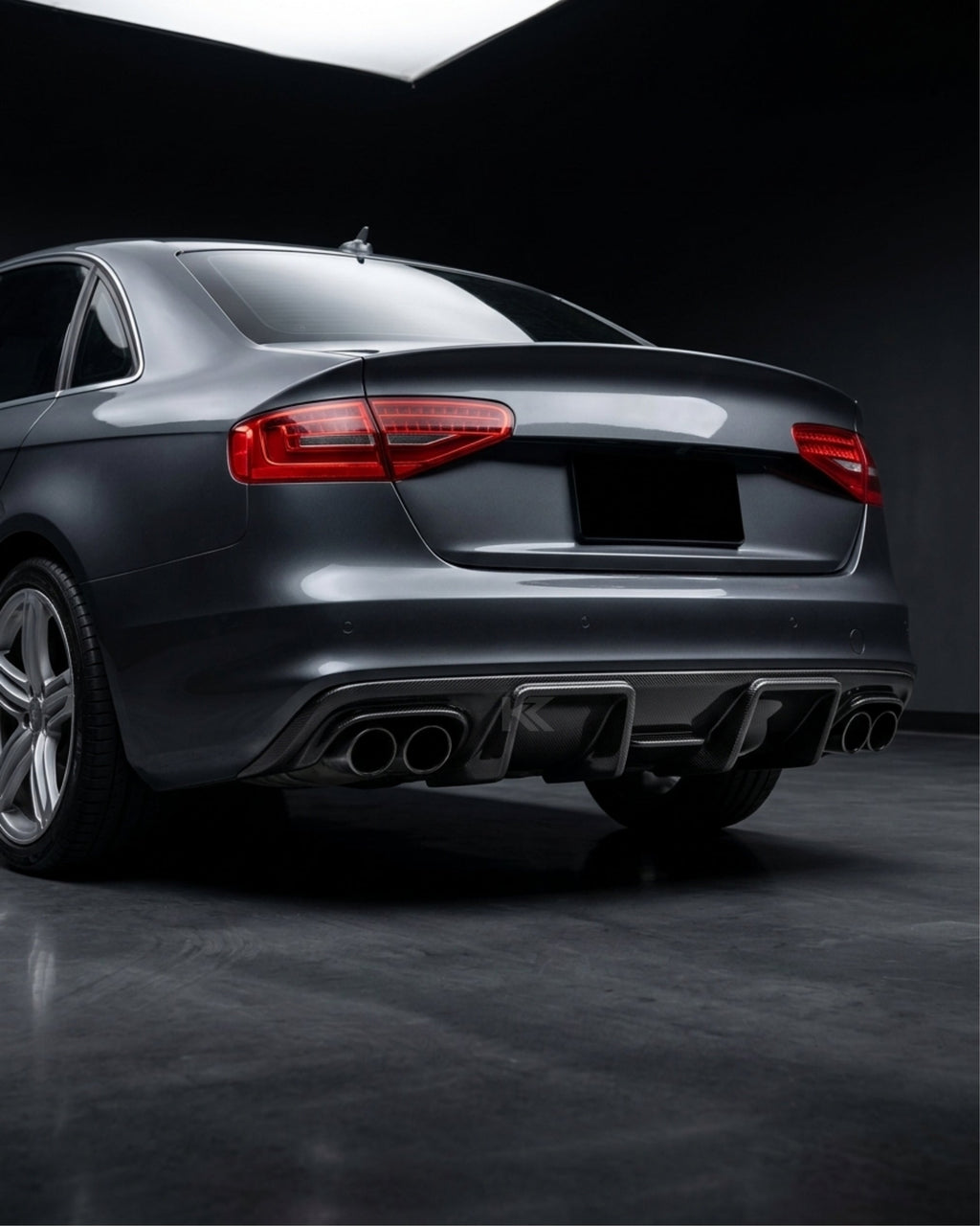Audi A4 B8 S-Line / S4 Sedan Carbon Fiber JC Style Rear Valance Diffuser 2008 - 2012