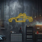 911 Dakar Metal Neon Car Wall Art - MTN0043