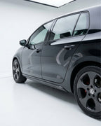 VW Golf MK6 Carbon Fiber Side Skirt Extensions – GTI / Golf VI (2008–2013)