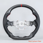 Real Carbon Fiber LED Steering Wheel for Nissan Z Fairlady 400Z RZ34 2023–2026 with Perforated Leather Grip