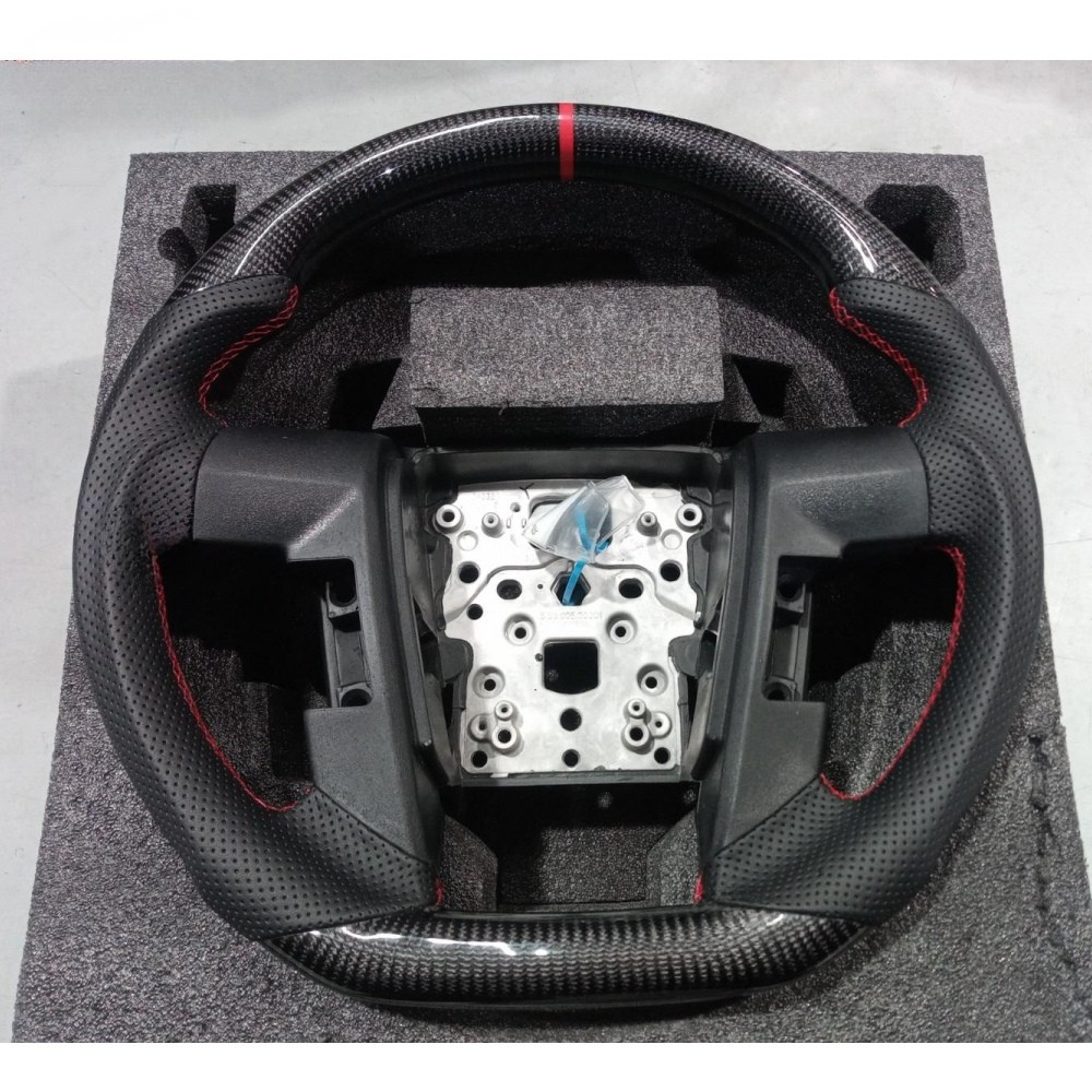 Real Carbon Fiber Steering Wheel for Ford F-150 & Raptor 2009-2014