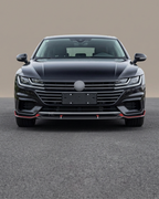VW Arteon Carbon Fiber Front Lip Splitter – Gloss Black (2017–2021)