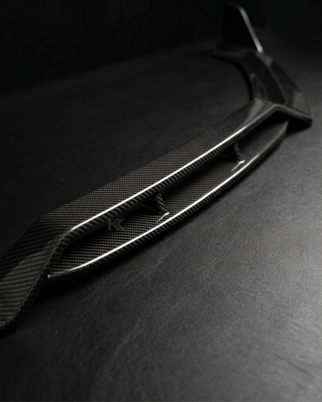 Audi A4 B9 S-Line / S4 Sedan Carbon Fiber J-Style Front Valance Lip 2017 - 2019