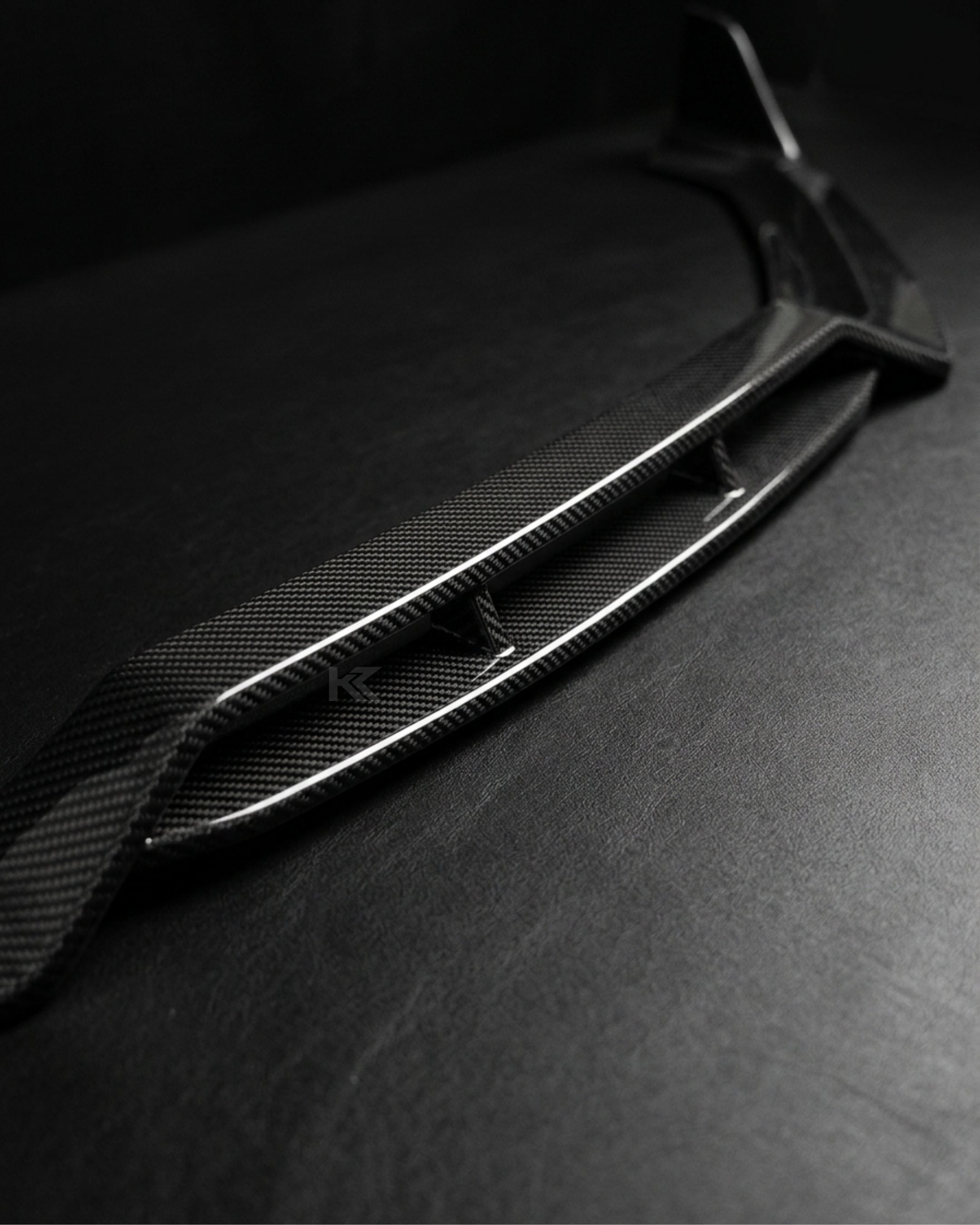 Audi A4 B9 S-Line / S4 Sedan Carbon Fiber J-Style Front Valance Lip 2017 - 2019