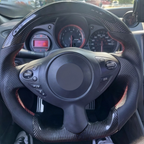 LED Carbon Fiber Steering Wheel for Nissan 370Z Z34 2009-2020