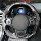 Flat Top & Bottom Carbon Fiber Steering Wheel for Toyota Supra GR A90 (2020-2025)