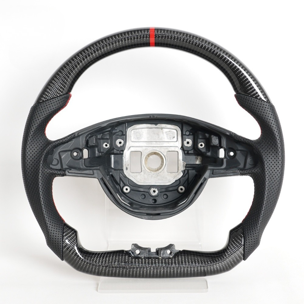 Real Carbon Fiber Steering Wheel for Mercedes-Benz W205 W213 W246 C292 C-Class (Non-Heated & Non-Vibration)