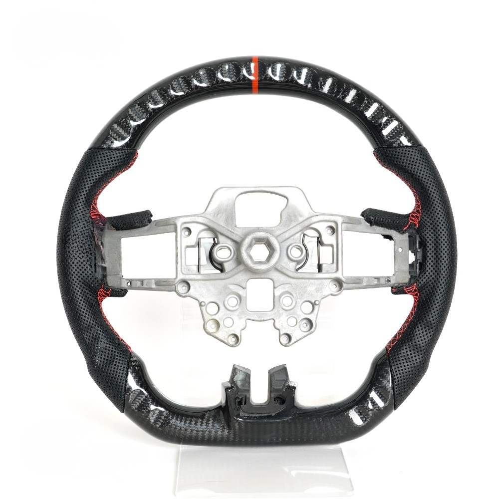 Real Carbon Fiber Steering Wheel for Ford Mustang GT Shelby 2015-2023