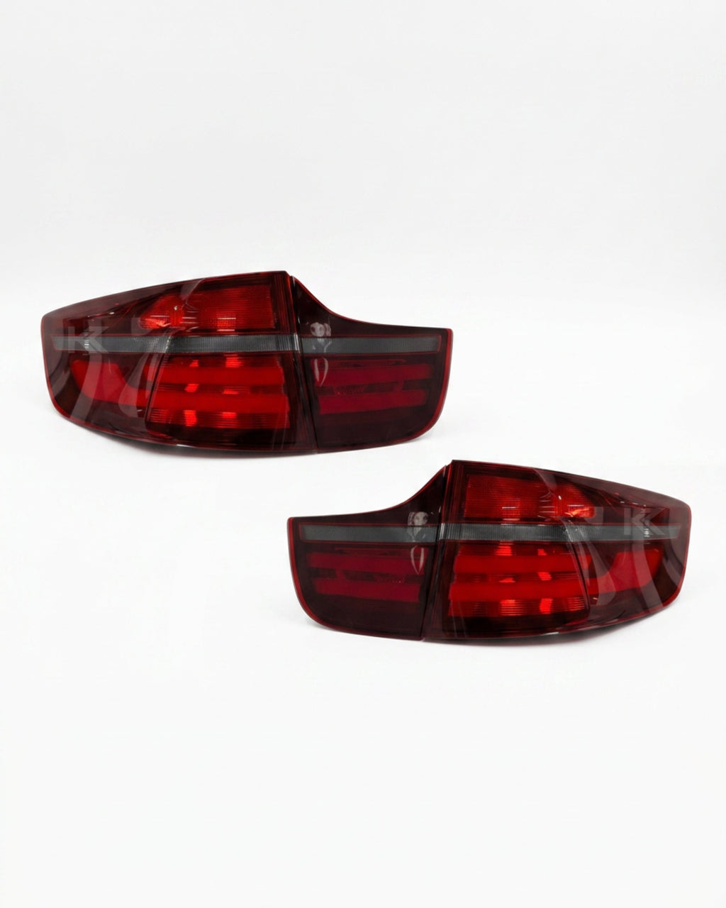 BMW X6 E71 Red and Smoked LED Tail Light Upgrades 2007-2014