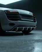 Audi R8 GT V8 / V10 Coupe 2-Door Carbon Fiber Rear Bumper Diffuser 2010 - 2015
