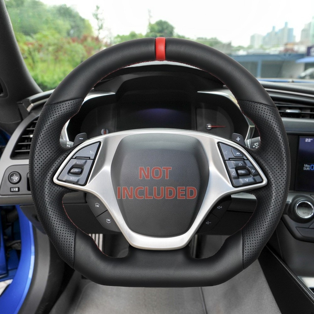 Hydro-Dip Carbon Fiber Steering Wheel for Chevrolet Corvette C7 2014-2018