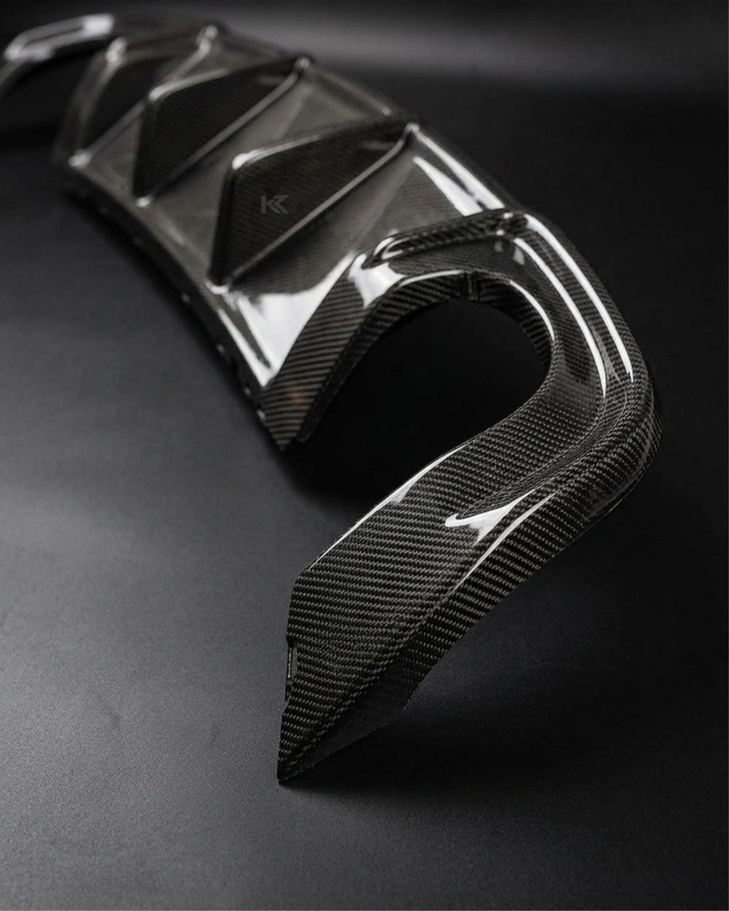 Audi RS3 8V Sedan Carbon Fiber Rear Bumper Diffuser Lip 2017 - 2019