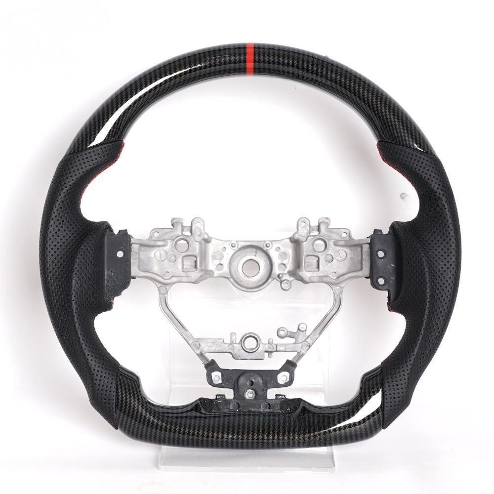 Carbon Fiber Steering Wheel for Lexus IS 2013-2025 & RC F NX300 2015-2020 Red Leather