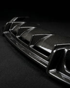 Audi A5 S-Line / S5 B9 Coupe & Sedan Carbon Fiber Gloss Black Rear Bumper Diffuser 2017 - 2019
