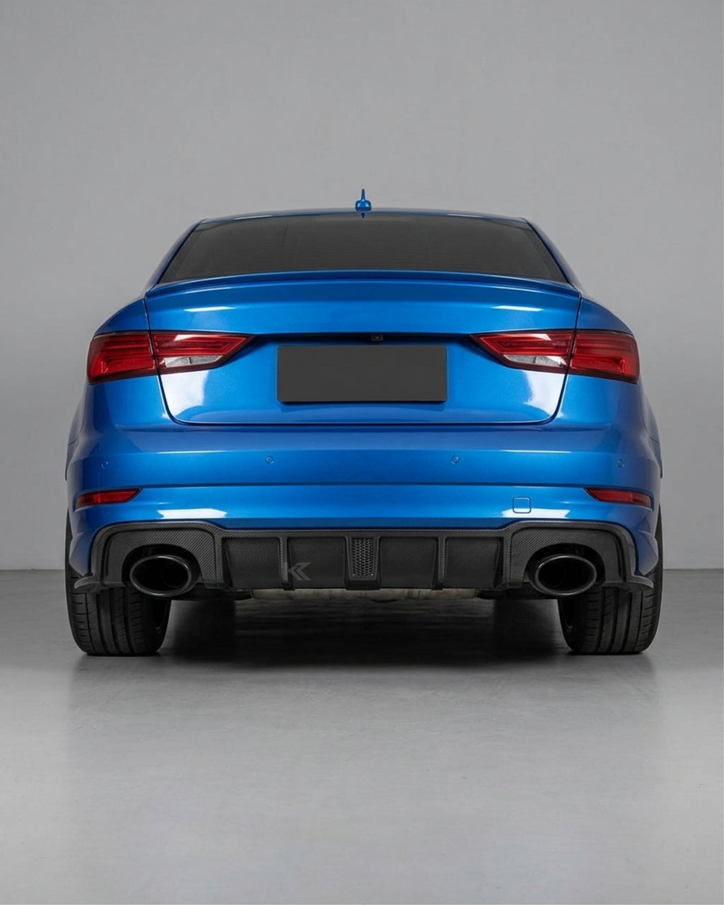 Audi RS3 8V Sedan Carbon Fiber Rear Bumper Diffuser Lip 2017 - 2019