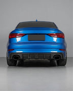Audi RS3 8V Sedan Carbon Fiber Rear Bumper Diffuser Lip 2017 - 2019