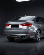 Audi S3 8V Sedan Carbon Fiber RS Style Rear Bumper Diffuser 2015 - 2016