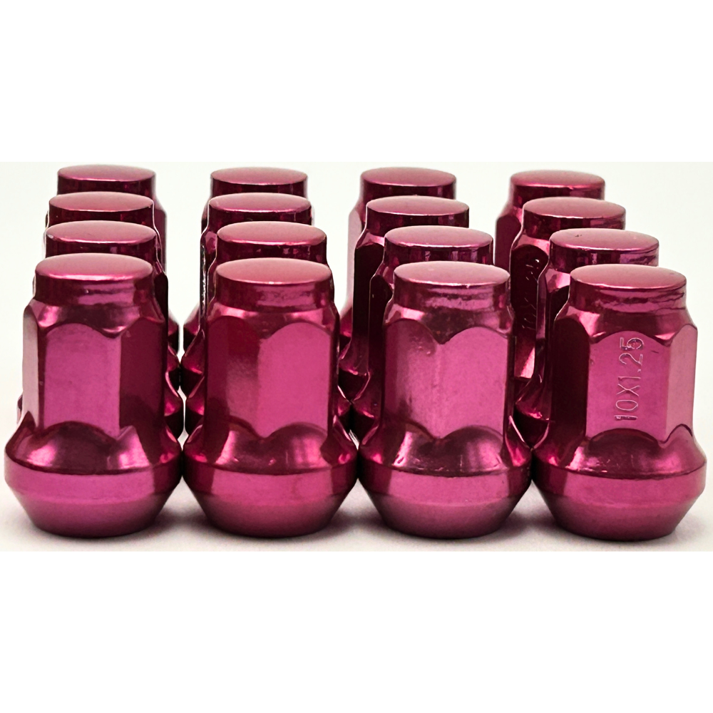 16 Pack M10x1.25 Closed End Tapered Colored ATV UTV Lug Nuts