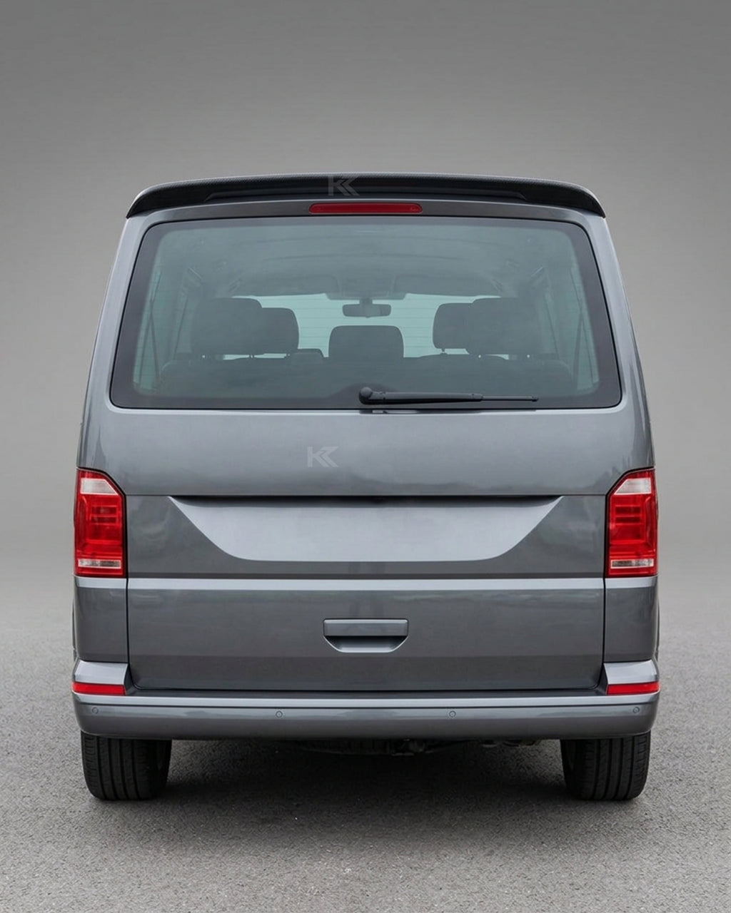 VW Transporter T6 Carbon Fiber Rear Roof Spoiler – Gloss Black (2015–2020)