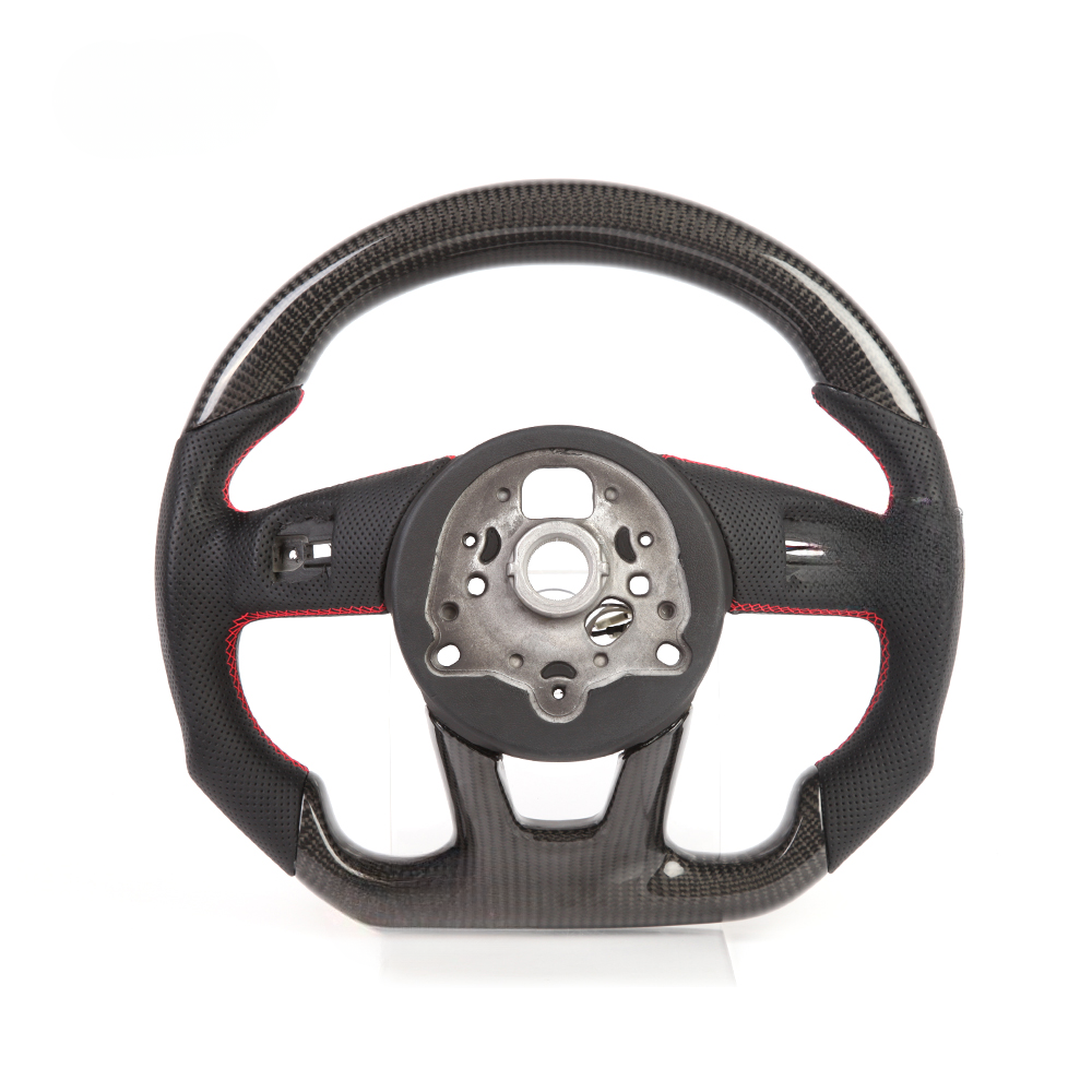 LED Real Carbon Fiber Steering Wheel for Audi A3 A4 A5 RS3 RS4 RS5 S3 S4 S5 2016–2020