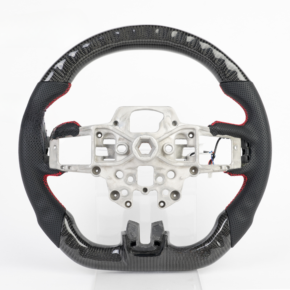 Real Carbon Fiber LED Steering Wheel for Ford Mustang EcoBoost, GT & Shelby GT350 GT500 2015-2017