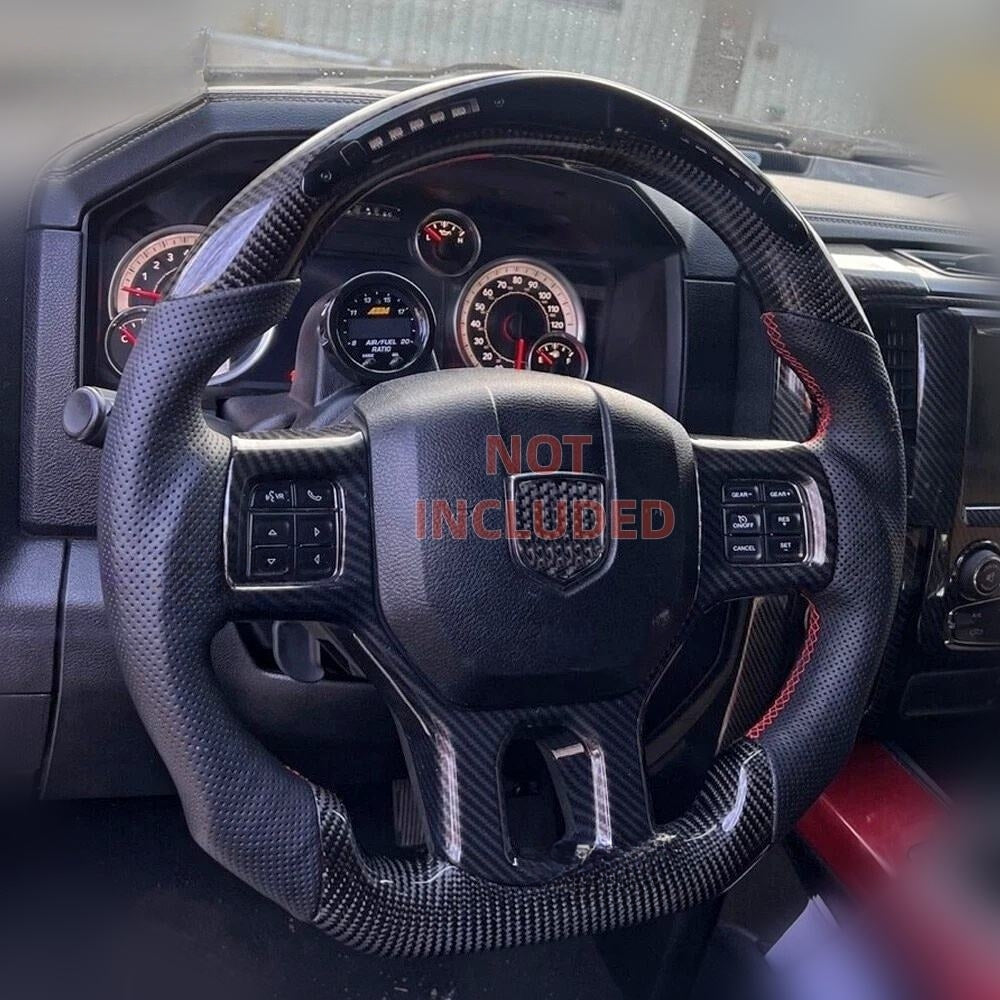 LED Carbon Fiber Steering Wheel for Dodge Ram 1500 2500 3500