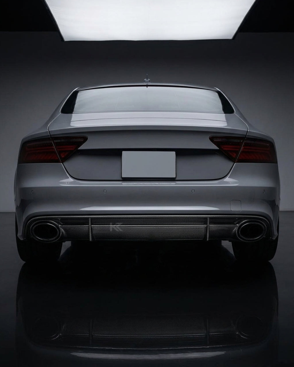 Audi RS7 C7 4G Sportback 4-Door Dry Carbon Fiber OE-Style Rear Bumper Diffuser 2014 - 2018