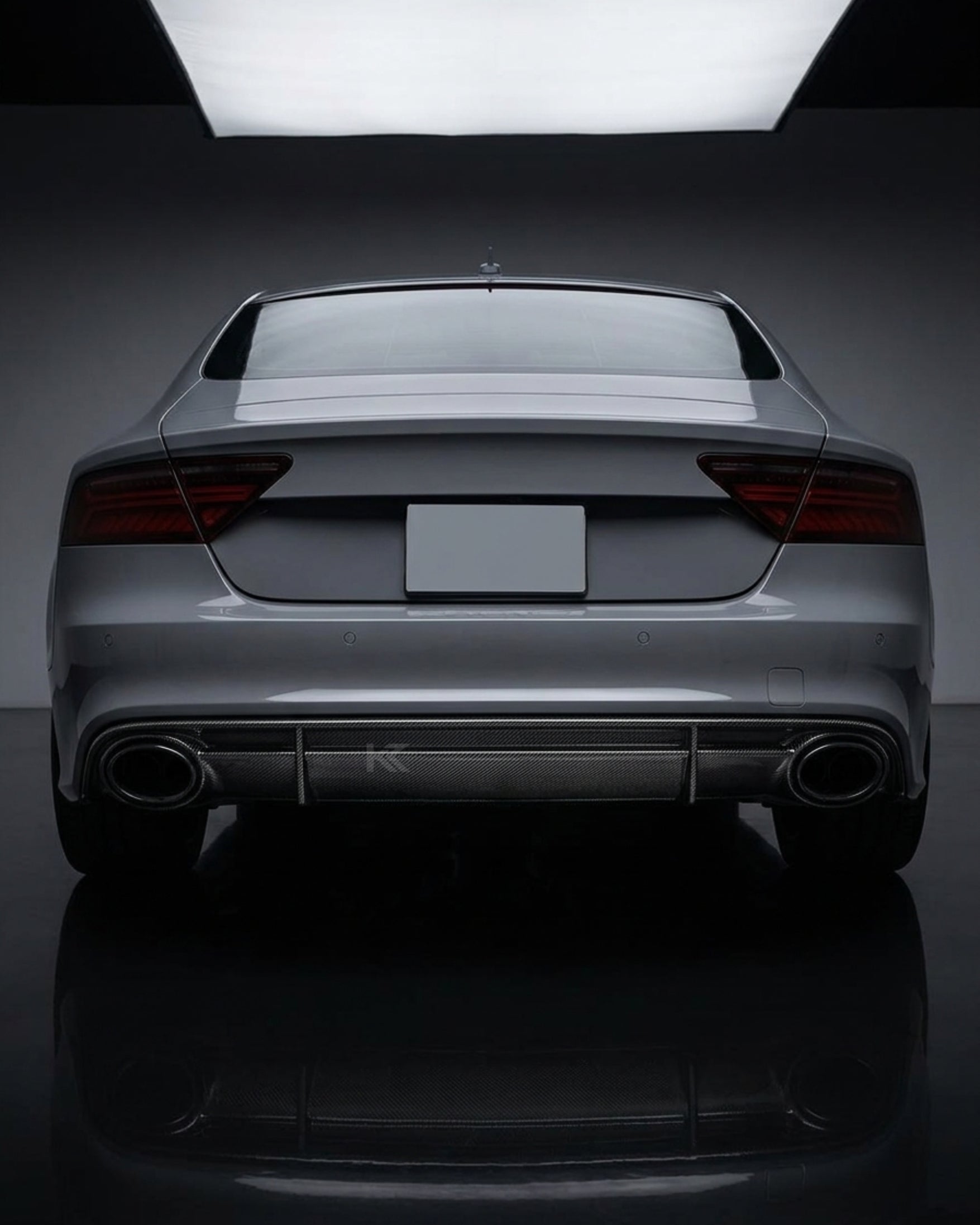 Audi RS7 C7 4G Sportback 4-Door Dry Carbon Fiber OE-Style Rear Bumper Diffuser 2014 - 2018