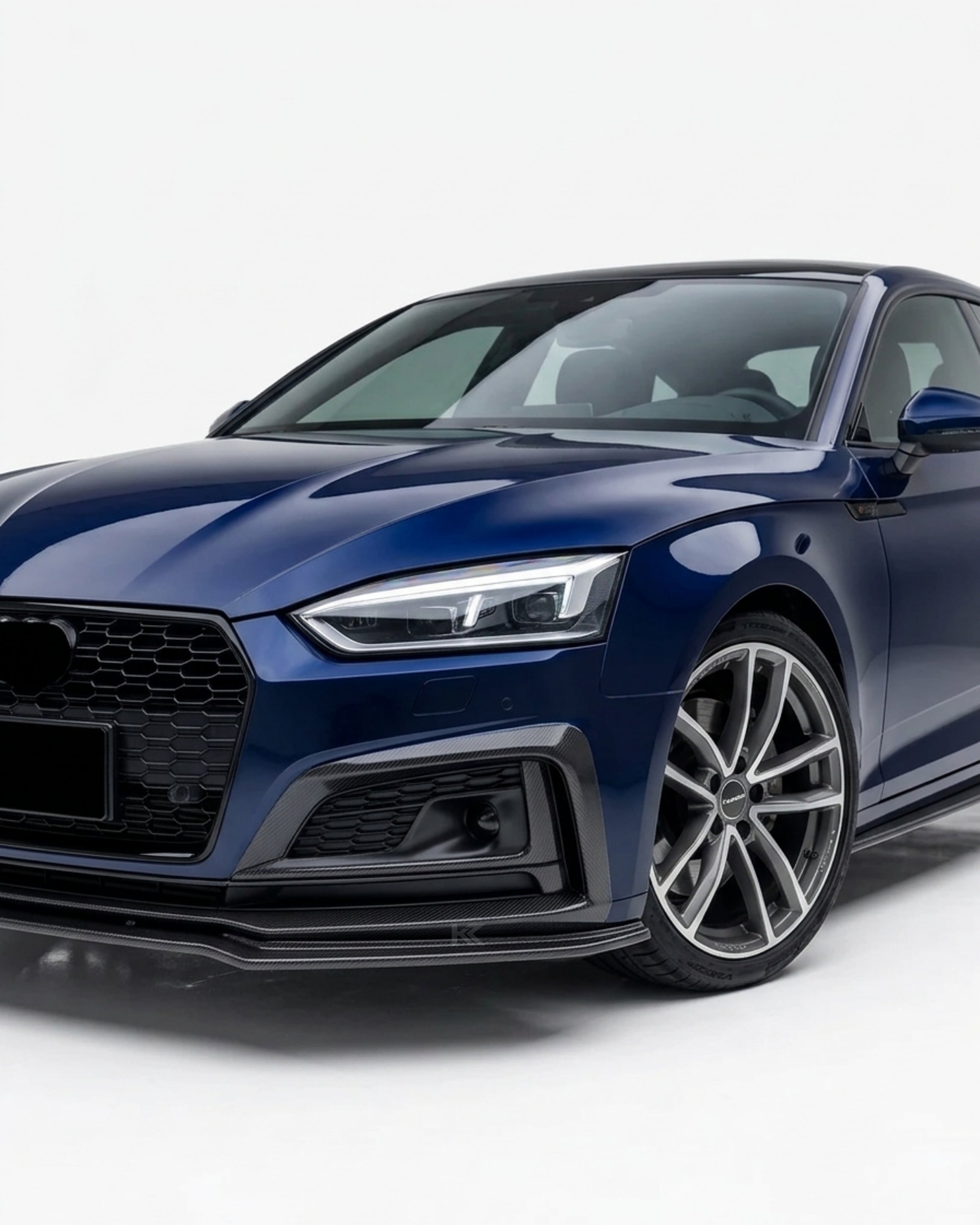 Audi A5 / S5 B9 Carbon Fiber Front Lip – M-Style Splitter (2017–2019 Coupe & Sportback)